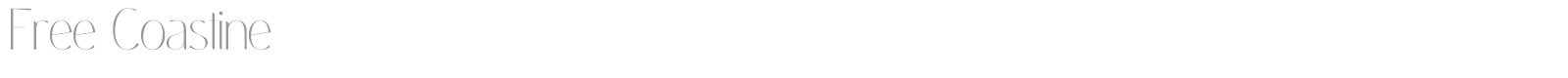 Coastine font preview